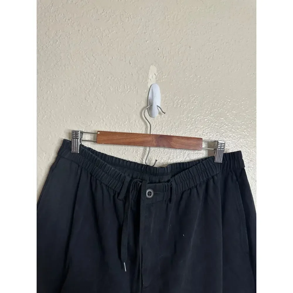 Brother Brother Los Angeles Black Drawstrings Pants Tapered Pull On Mens XL